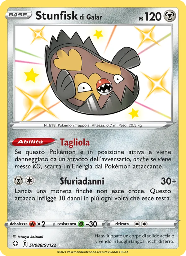 Stunfisk di Galar – Destino Splendente SV088