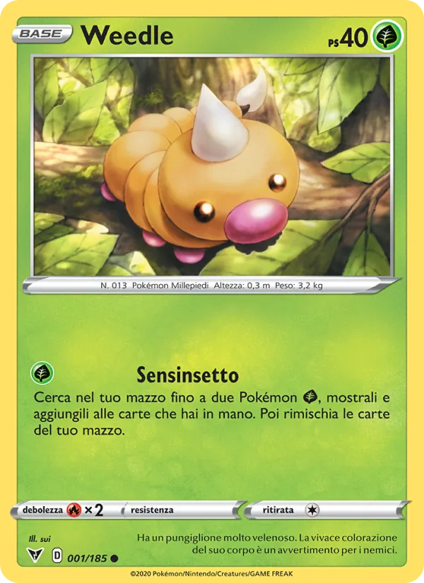 Weedle – Voltaggio Sfolgorante 1