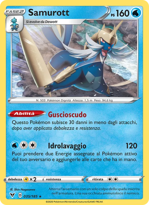 Samurott – Voltaggio Sfolgorante 35