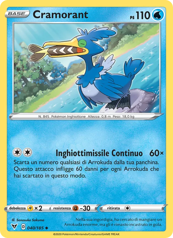 Cramorant – Voltaggio Sfolgorante 40