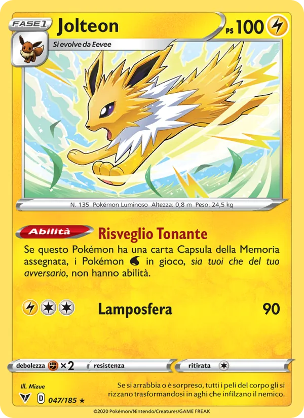 Jolteon – Voltaggio Sfolgorante 47