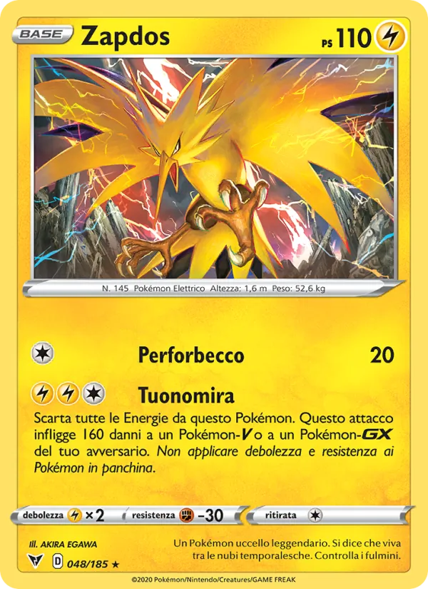 Zapdos – Voltaggio Sfolgorante 48