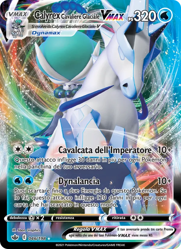 Calyrex Cavaliere Glaciale VMAX – Regno Glaciale 46
