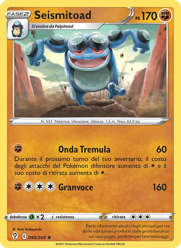 Seismitoad – Evoluzioni Eteree 90