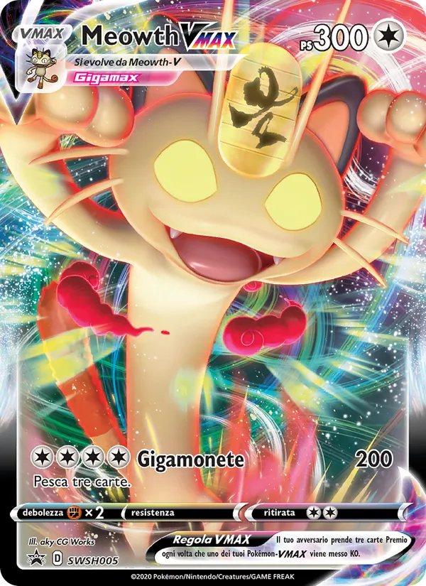 Meowth VMAX – SPSC Promo SWSH005