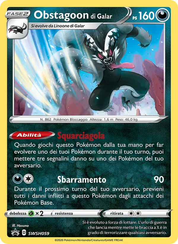 Obstagoon di Galar – SPSC Promo SWSH059