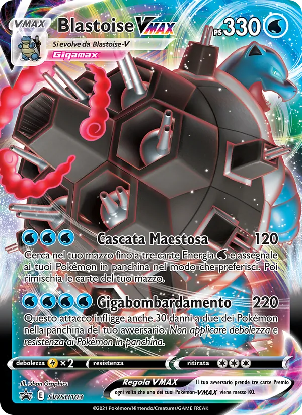 Blastoise VMAX – SPSC Promo SWSH103