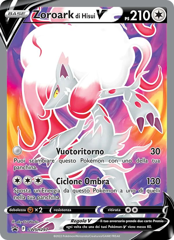 Zoroark di Hisui V – SPSC Promo SWSH297