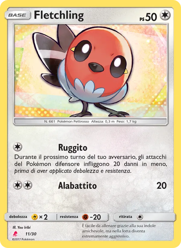 Fletchling – Sole e Luna trainer Kit (Lycanroc) 11