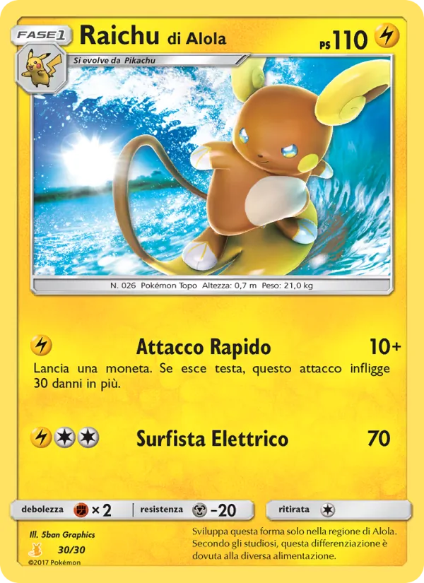 Raichu di Alola – Sole e Luna trainer Kit (Alolan Raichu) 30