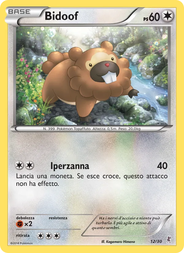 Bidoof – XY trainer Kit (Bisharp) 12