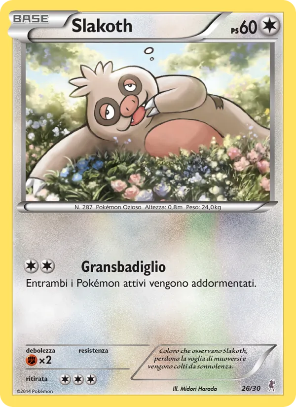 Slakoth – XY trainer Kit (Bisharp) 26