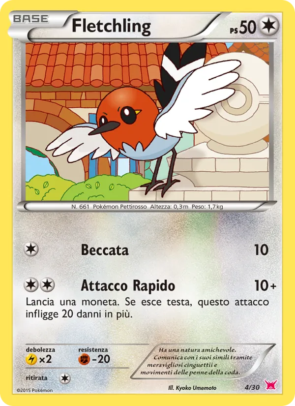 Fletchling – XY trainer Kit (Latias) 4