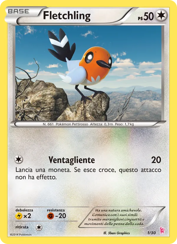 Fletchling – XY trainer Kit (Sylveon) 1