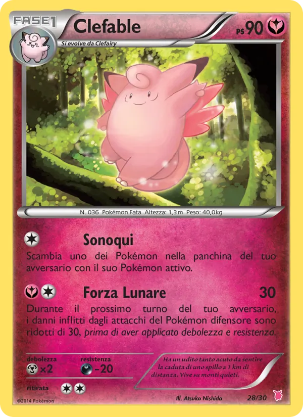 Clefable – XY trainer Kit (Wigglytuff) 28