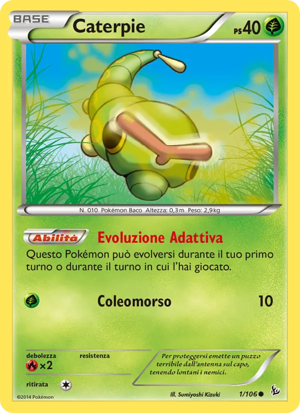 Caterpie – Fuoco Infernale 1