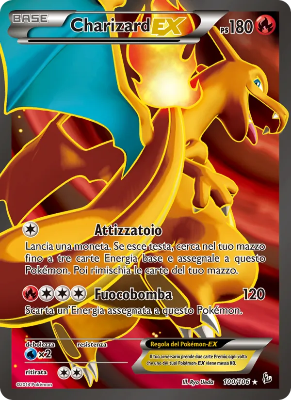 Charizard EX – Fuoco Infernale 100