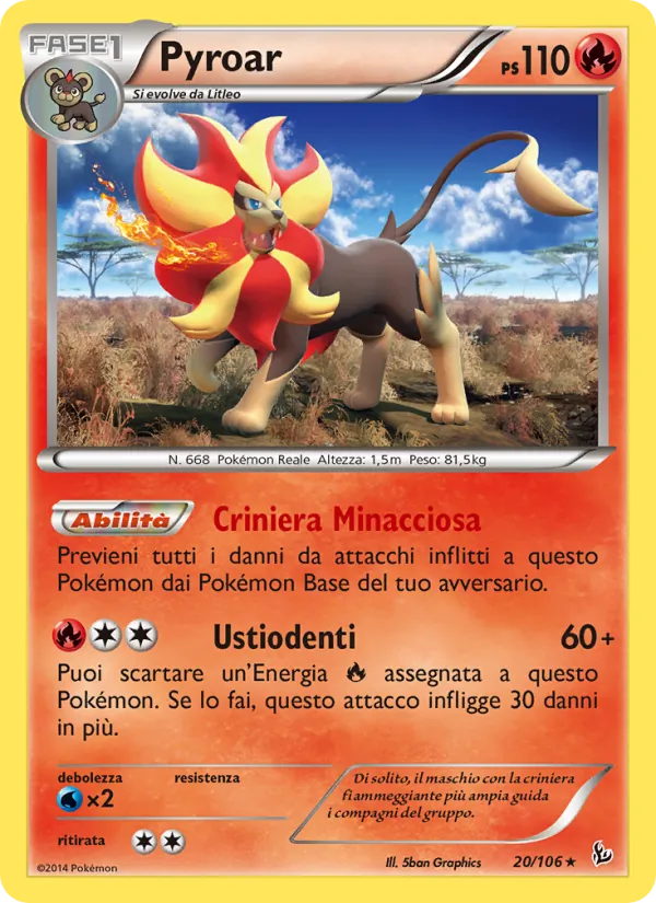 Pyroar – Fuoco Infernale 20