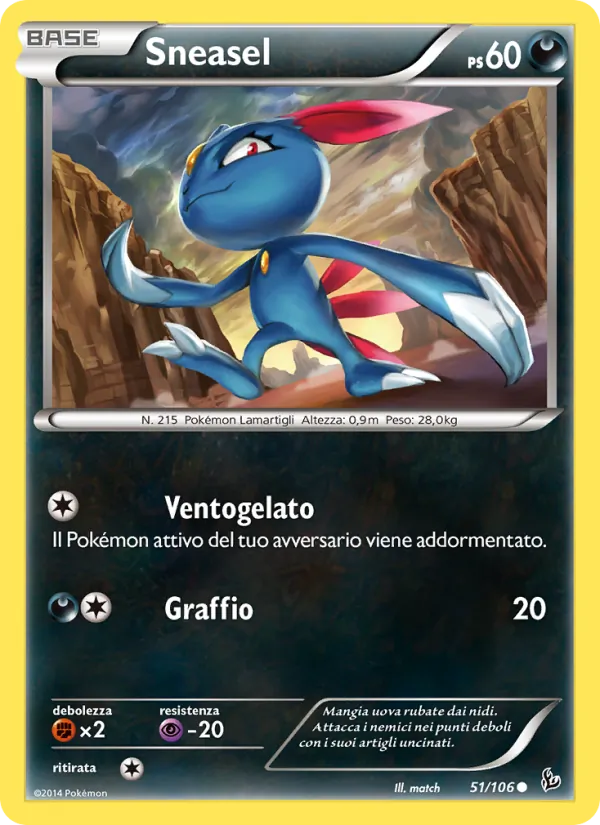 Sneasel – Fuoco Infernale 51