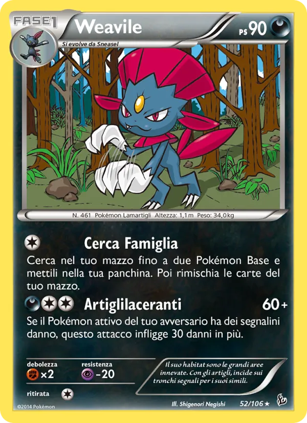 Weavile – Fuoco Infernale 52
