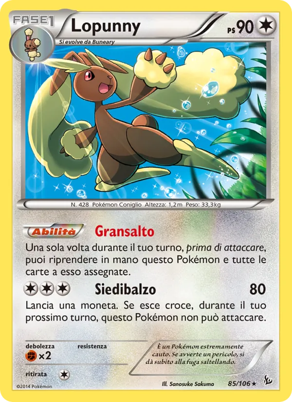 Lopunny – Fuoco Infernale 85