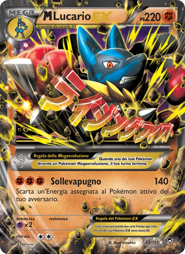 M Lucario EX – Colpi Furiosi 55