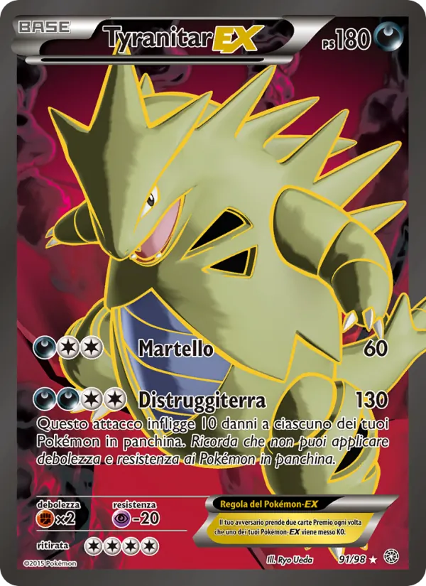 Tyranitar EX – Antiche Origini 91