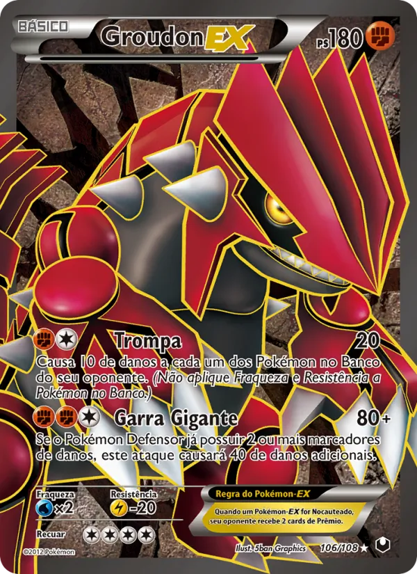 Groudon-EX – Exploradores da Escuridão 106