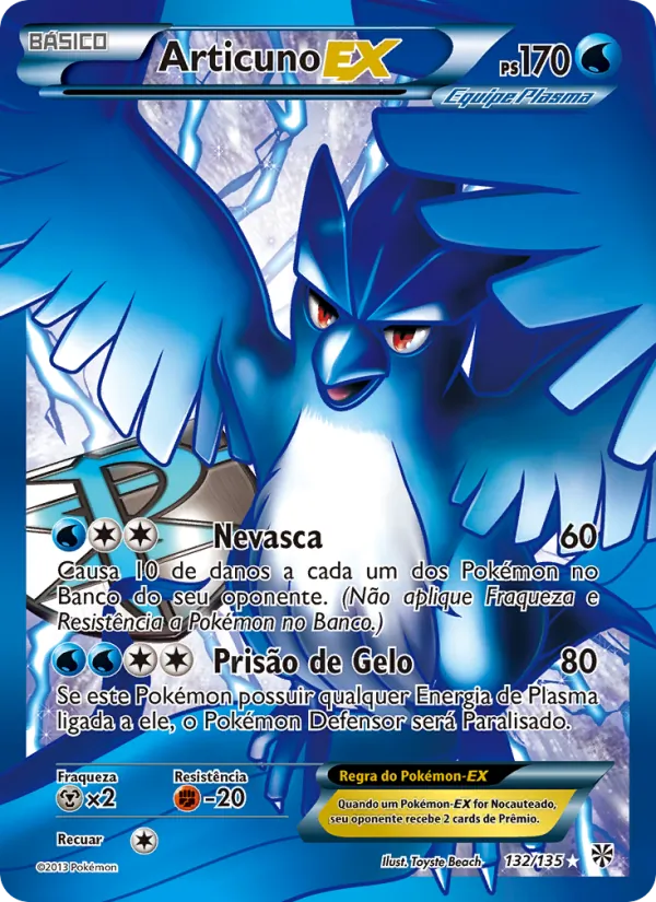 Articuno-EX – Tempestade de Plasma 132