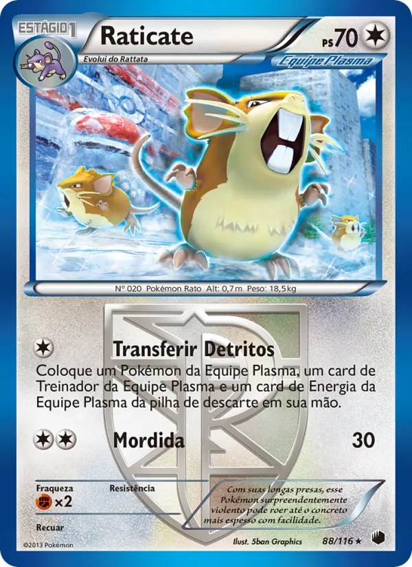Raticate – Congelamento de Plasma 88