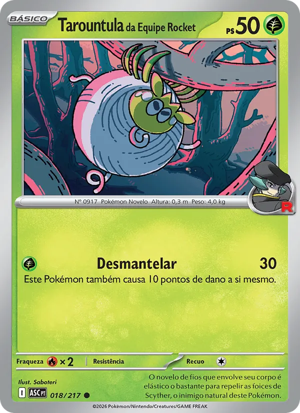 Tarountula da Equipe Rocket – Heróis Excelsos 18