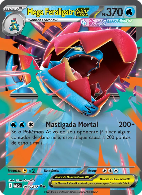 Mega Feraligatr ex – Heróis Excelsos 43