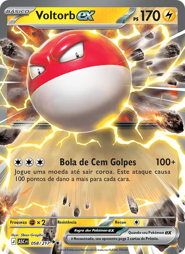 Voltorb ex – Heróis Excelsos 58