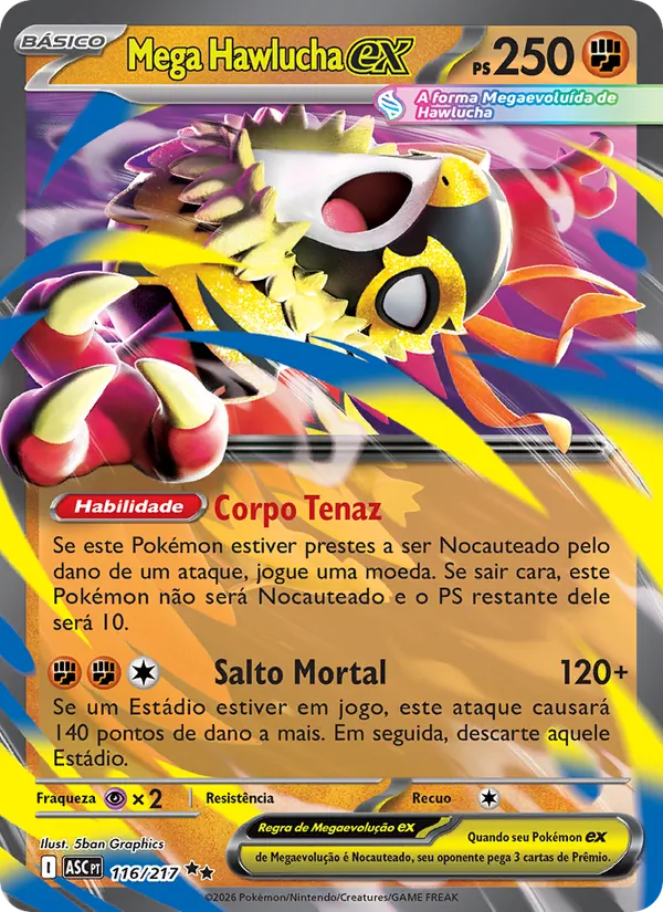 Mega Hawlucha ex – Heróis Excelsos 116