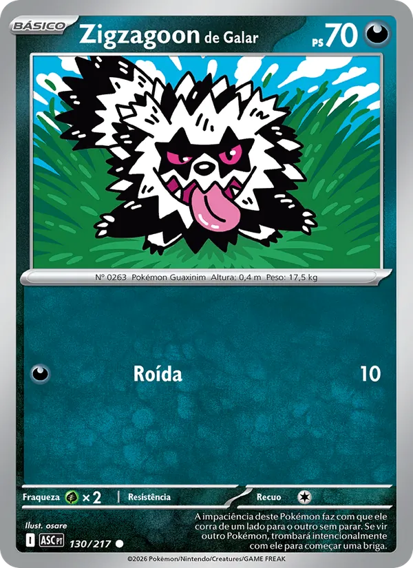 Zigzagoon de Galar – Heróis Excelsos 130