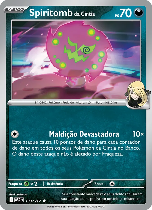 Spiritomb da Cíntia – Heróis Excelsos 133