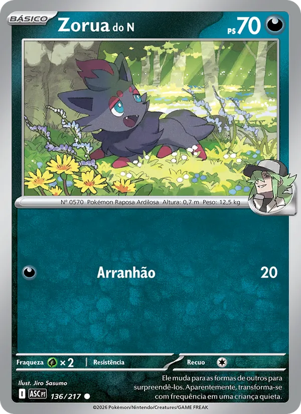 Zorua do N – Heróis Excelsos 136