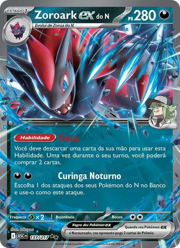 Zoroark ex do N – Heróis Excelsos 137