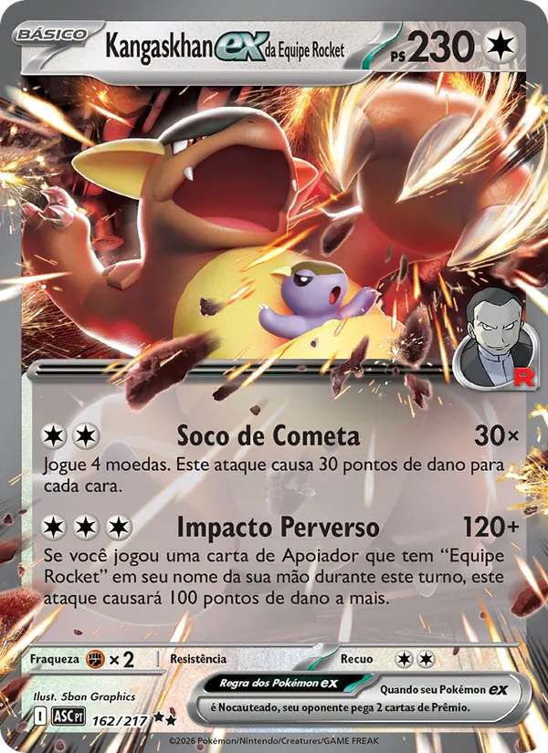 Kangaskhan ex da Equipe Rocket – Heróis Excelsos 162