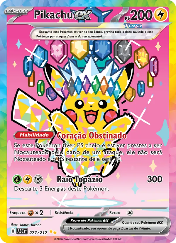 Pikachu ex – Heróis Excelsos 277
