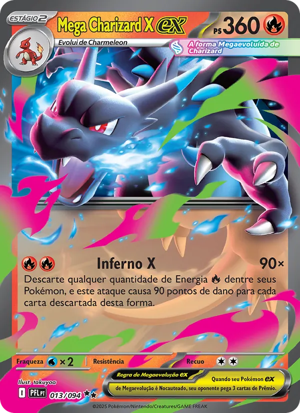 Mega Charizard X ex – Fogo Fantasmagórico 13