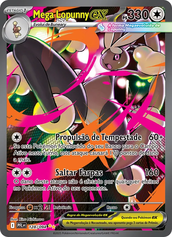 Mega Lopunny ex – Fogo Fantasmagórico 128