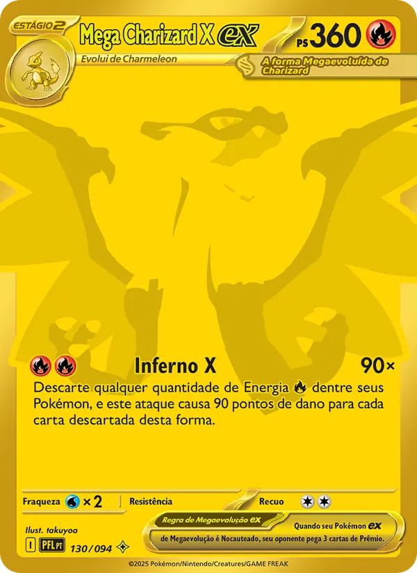 Mega Charizard X ex – Fogo Fantasmagórico 130
