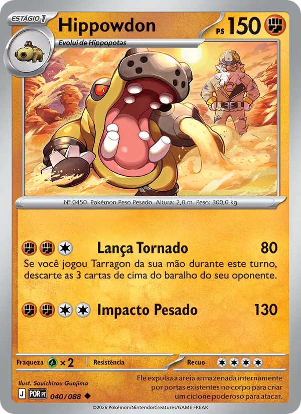 Hippowdon – Equilíbrio Perfeito 40