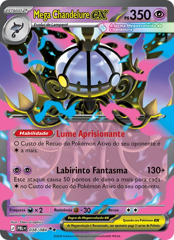 Mega Chandelure ex – Escuridão Absoluta 38