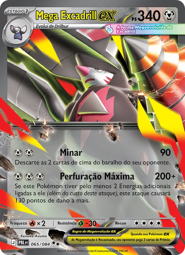 Mega Excadrill ex – Escuridão Absoluta 65