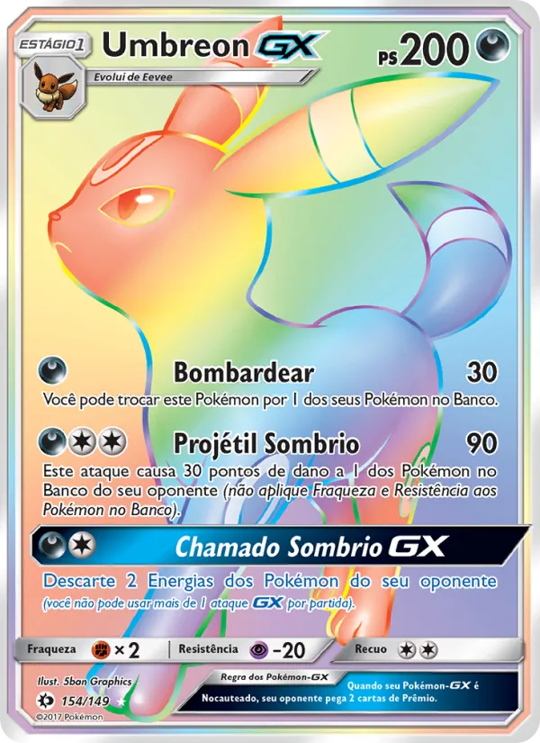 Umbreon GX – Sol e Lua 154