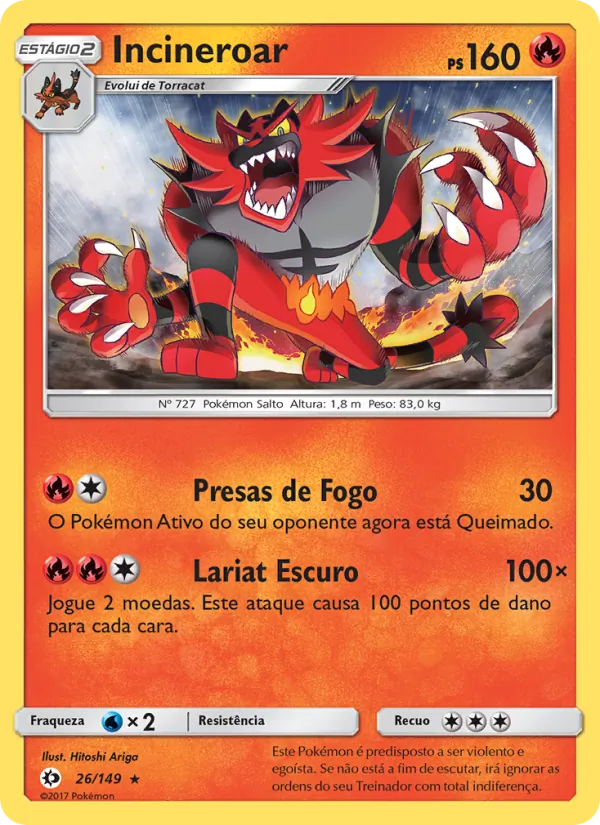 Incineroar – Sol e Lua 26