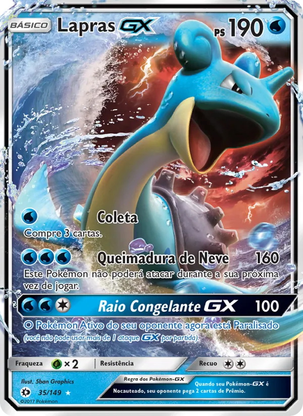 Lapras GX – Sol e Lua 35