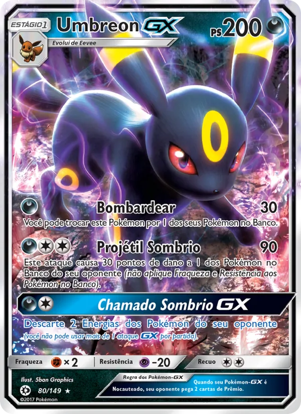 Umbreon GX – Sol e Lua 80